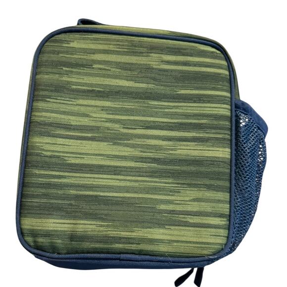 Pottery Barn Kids Dragon Lunch Box Blue Green with Wings Cute Monster Face - Picture 4 of 11